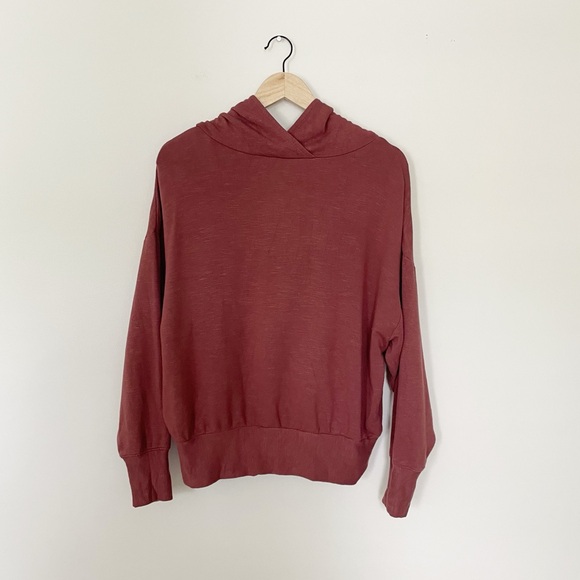 Fabletics Sweaters - Fabletics Cherry Mocha Go-To Hoodie